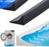 Water Threshold 200cm Black - Shower Thresholds - Self-Adhesive Shower Water Barrier - Compact - Sanitary Water Stopper - Shower Threshold - Water Stopper - Shower - Bath - Leakage - Water Barrier - Mold - Sanitary - Anti-Water Strip - Foldable Shower Wat
