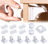 Magnetic Child Lock for Cabinets - Self-Adhesive Safety Hooks - 6 Locks and 2 Keys - Magnetic Lock - Cabinet Security for Children - Baby Toddler Magnetic Security for Cabinet, Door, and Drawer - Magnetic Closure - No Drilling or Screws - White