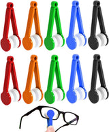 Eyeglass Cleaning Cloths - 10 Pieces - Microfiber Cloths - Mini Lenses - Eyeglass Cleaning Cloths - Soft Brush Cleaning Clip - High Quality Microfiber Cloths - Sunglasses Cloth - Cleaner - 5 Colors