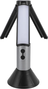 Camping Lamp - Tent Lamp - Rechargeable Telescopic Camping Light - Outdoor - LED Lamp - Hangable - Rechargeable - With Hook and Flashlight - For Camping, Hiking, Power Outages, Emergencies - Black - 1 Piece