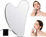 Gua Sha Stone Metal - Gua Sha Scraper Stainless Steel - Massage Tool - Relaxation - Gua Sha - Gua Sha Massage - Gua Sha Plate - Gua Sha Tool Surgical Steel - For Acne - Gua Sha Scraper - Unbreakable - Stainless Steel - With Storage Bag