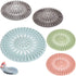 Silicone Drain Stopper - Sink Strainer - Shower Drain - 5-piece - Sink Stopper - Drain Strainer - Drain - Sink Plug - Universal Hair Filter - Hair Catcher - Drain Stopper - Large Displacement Bathroom Deodorant Drain - For Kitchen/Bathroom