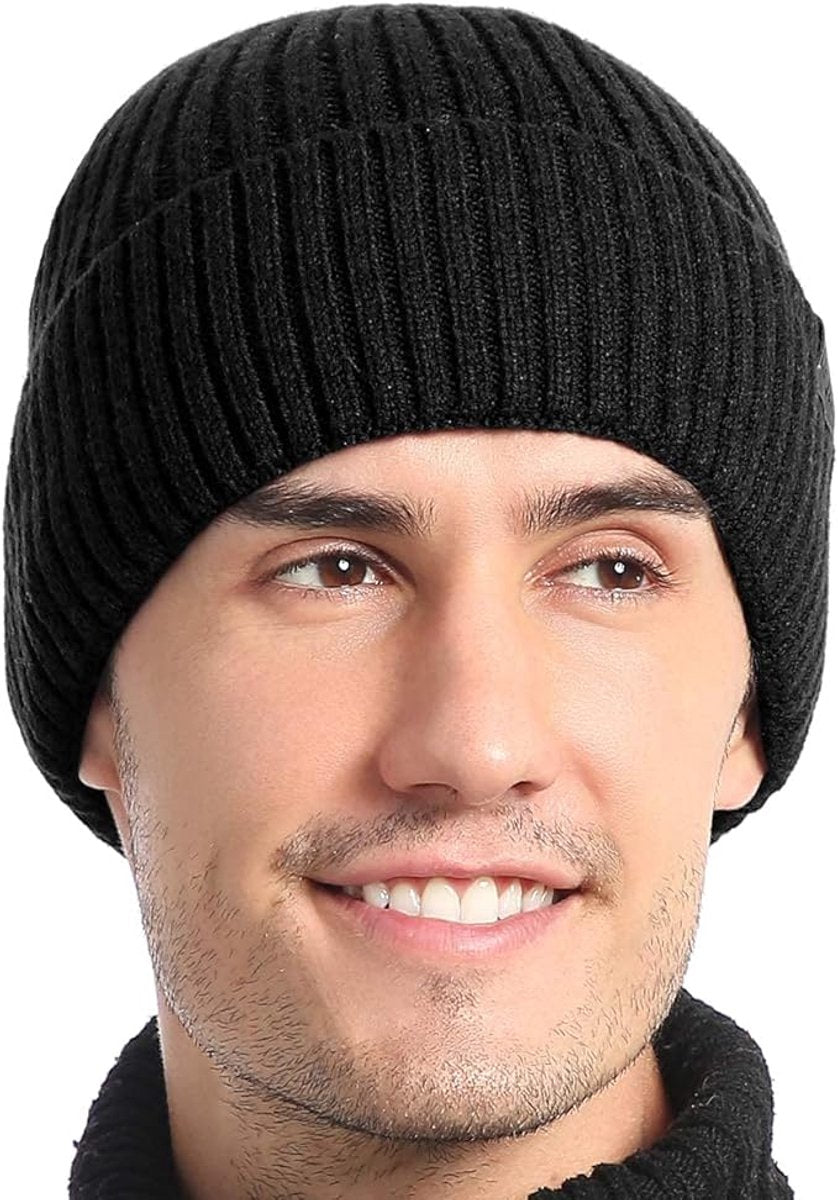 Hat - Plush Beanie - Warm Hats - Thick Knit Winter Hat - High Quality Beanie - Crocheted - Trendy Hat - Women's Hats - Men's Hats - Stylish Caps - Very Comfortable - Autumn and Winter Warm - Cotton - Halloween / Christmas - Gifts