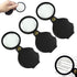 Magnifying Glass - 3 Pieces - 10x Magnification - Pocket Handheld Magnifying Glass - Reading Magnifier - Reading Magnifier - Mini Magnifying Glass - Reading Magnifier - Pocket Magnifying Glass - Reading Magnifier for Seniors and the Visually Impaired - Ma