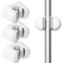 Broom Holder - 3 Pieces - Self-Adhesive - Broom Hanging System - Broom Holder - Garden Tools - Tool Holder - Wall Mount - For Office, Kitchen, Garage, Garden, Storage and Save Space - For Mop and Broom - White