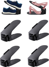 Shoe Storage System - 4 Pieces - Shoe Storage - Shoe Rack - Shoe Cabinet - Shoe Organizer - Storage System - Adjustable - Shoe Rack Shoe Cabinet - Black