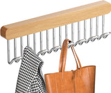 Clothes Hangers - Clothes Rod - Extendable - Hook Extendable Clothes Hanger - Non-Slip Coat Racks With 8 Hooks - Multifunctional Hanger - Multifunctional Sliding Rack - For Bras, Ties, Tank Top, Scarf, Jewelry - 31x8 Cm - 1 Piece