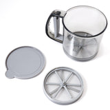 Flour Sieve - For Flour and Meal - Flour Sieve - Powdered Sugar Sieve - Sugar Sieve - Baking Utensils - Powdered Sugar Shaker - Hand Sieve - Double-Layer Sugar Sieve - One Hand - For Almond Powder, Powdered Sugar, Cocoa Powder, Cinnamon Powder