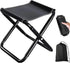 Camping Chair - Beach Chair - Fishing Chair - Folding Chair - Travel Stool - Mini Pocket Stool - Camping Chair - Garden Chair - Foldable Picnic Chair - Portable - Fits in Pocket - Up to 100kg - Foldable - Lightweight - Includes Carrying Bag - Black