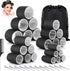 Curlers - 38 Pieces - 4 Sizes - Heatless Curls - Hair Rollers - Hair Curler - Adhesive Rollers - Hair Rollers - Curlers - Heatless Curls - Hair Curler - With Comb, 12 Hair Clips And Storage Bag - Various Curling Effects - Black