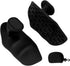 Fitness Strength Training Grips - Rubber Gym Weightlifting Non-Slip Exercise Grips - Breaking Limits Power Grips - Deadlift Straps - Lift Straps - Strength Training - Fingerless Weightlifting Grips - Anti-slip Palm Protectors - 2 Pieces - Black