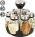Spice Organizer | 360° Rotatable | With 6 Spice Jars | Glass Jars | 6 Spice Jars on Rack |