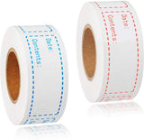 Writable Freezer Labels - 2x 150 Stickers - Label Stickers - Freezer Labels - Each 7.5 X 2.5cm - On a Roll Labels - Shelf Life Labels - Planner Stickers - Freezer Containers - For Containers/Boxes/Bags - White - Waterproof & Oil Resistant