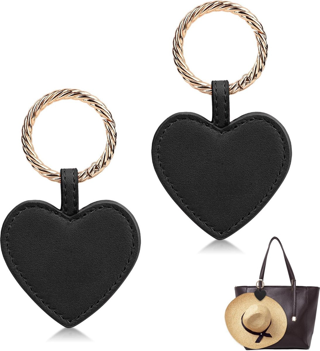 Magnetic Hat Clips - 2 Pieces - Hat Clips - On the Go - For Travel - Compact and Portable - For Men and Women - Outdoor - Universal - Magnetic - Anti-Lost - Black
