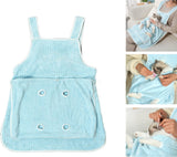 Cat Carrier Bag - Pocket Carrier Sling - Cat Carrying Apron - Carrier Bag for Cats - Portable Cat Bag for Holding Kittens - Pet Transport Apron with Holes - Adjustable Cat Carrier Bag - Blue - 1 Piece