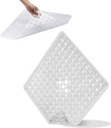 Non-Slip Shower Mat / Bath Mat Transparent With Suction Cups - 53 x 53 Cm - Non-Slip Shower Mat - Bathroom Mat - Anti-Slip Shower Cabin Mat - Mat for the Bath - Non-Slip for Shower - For In the Shower or Bath