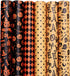 Wrapping Paper 6 Rolls - Gift Paper - Sustainable - Eco-friendly & Plastic-free - Tear-resistant - 50x70cm - Birthday - Decorations - Gift Paper - Party Assortment - Various Designs - Halloween - Pumpkin/ Bat/ Witch&