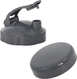 Resealable Cup Lids and Flip-Top To-Go Lid - 2 Pieces - Replacement Parts Suitable for 600w and 900w Nutribullet Blender 32/24/18oz Cups Cup Lids - With Rubber Gasket - Seal - For On the Go