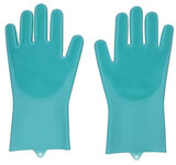 Dishwashing gloves with brush - Silicone dishwashing gloves - Silicone cleaning gloves - Magic dishwashing gloves - Reusable - Cleaning sponge gloves - Dishwashing gloves - for washing dishes - bathroom, kitchen and pet care