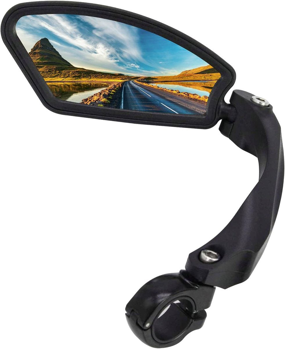 Bicycle Mirror - Professional 360° Adjustable Bicycle Mirror - Practical Left Bicycle Mirror - Handlebar Mirror Left - E-bike - Bicycle Mirror for Handlebars 20-24 mm - Ideal for Bicycles / Mountain Bikes / Everyday Cyclist / Cycling Enthusiast