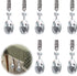Tablecloth Weights - 8 Pieces - Tablecloth Weights - Garden Oilcloth/Tablecloth Weight Balls - Tablecloth Weighters - Weighted Tablecloth Hangers - Metal Clip - For Picnic Tables - Keep Tablecloths in Place