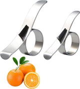 Orange Peeler - 2 Pieces - Portable Orange Peeler - Quick and Easy Peeling - Creative Orange Fruit Peeler - Mandarin Peeler - Peeler - Finger Opener - for Orange - Lemon - Citrus