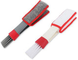 Blind cleaner - 2 pieces - Blind cleaner - Mini dust cloth - Blind cleaner - Ventilation brush - Dust cloth - Dust-free blinds - Easy to grip - Ideal cleaning tool - For car air vents - Microfiber dust cloth
