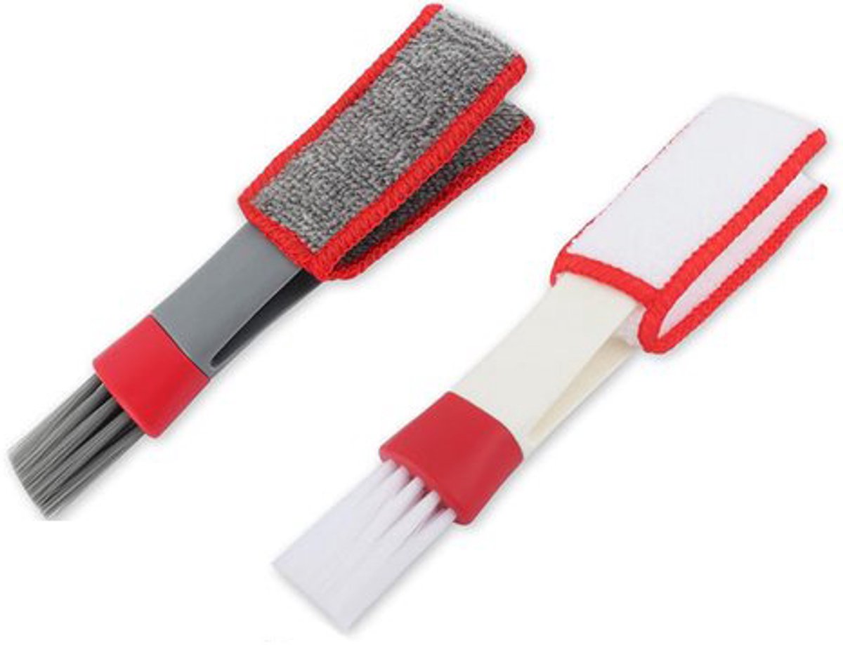 Blind cleaner - 2 pieces - Blind cleaner - Mini dust cloth - Blind cleaner - Ventilation brush - Dust cloth - Dust-free blinds - Easy to grip - Ideal cleaning tool - For car air vents - Microfiber dust cloth
