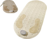 Non-Slip Shower Mat - Bath Mat with Suction Cups and Massage - Anti-Slip Shower Cabin Mat - 80x40cm - Mat for the Bath - Mat for the Bathroom - Includes Hanging Bracket - Mold Resistant & Machine Washable Bath Mats - Shower - Brown - Non-Slip Shower Mat
