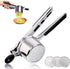 Stainless Steel Potato Press - Potato Squeezer - Potato Masher - Includes 3 Different Texture Discs - Can Be Hanged - Making Potato Puree - Puree - Dishwasher Safe - Gift