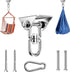 Professional Ceiling Hook with 500kg Load Capacity - 360° Rotatable - With Carabiner - Punching Bag Suspension System - Suspension Hook - Ceiling Bracket - Swing Hook - Hanging Punching Bag, Swing, Rocking Chair, and Hanging Chair