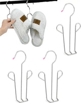 3x Shoe Rack - Drying Rack - Shoe Hook - Stainless Steel Shoe Rack - For 3 Pairs of Shoes - Silver - Laundry Rack - Laundry Racks - Drying Racks - Clothes Hanger - Washing / Shoe Drying - Running Shoes / Casual Shoes / Leather Shoes