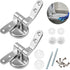 Toilet Seat Hinges Fittings - Mounting Set for Wooden, Resin, and MDF Toilet Seats