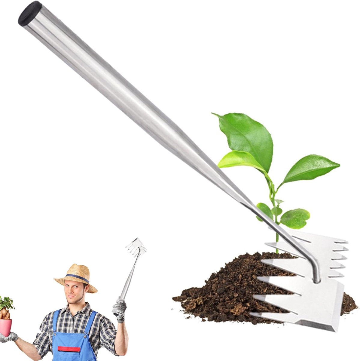 Hoe - Hoes - Garden rake - Rake - Weed remover - Garden items - Garden tools - Weed brush - Weed remover - Weed killer - Weed control - Weed remover - Hoe with handle - Handle with hilt - Weed control