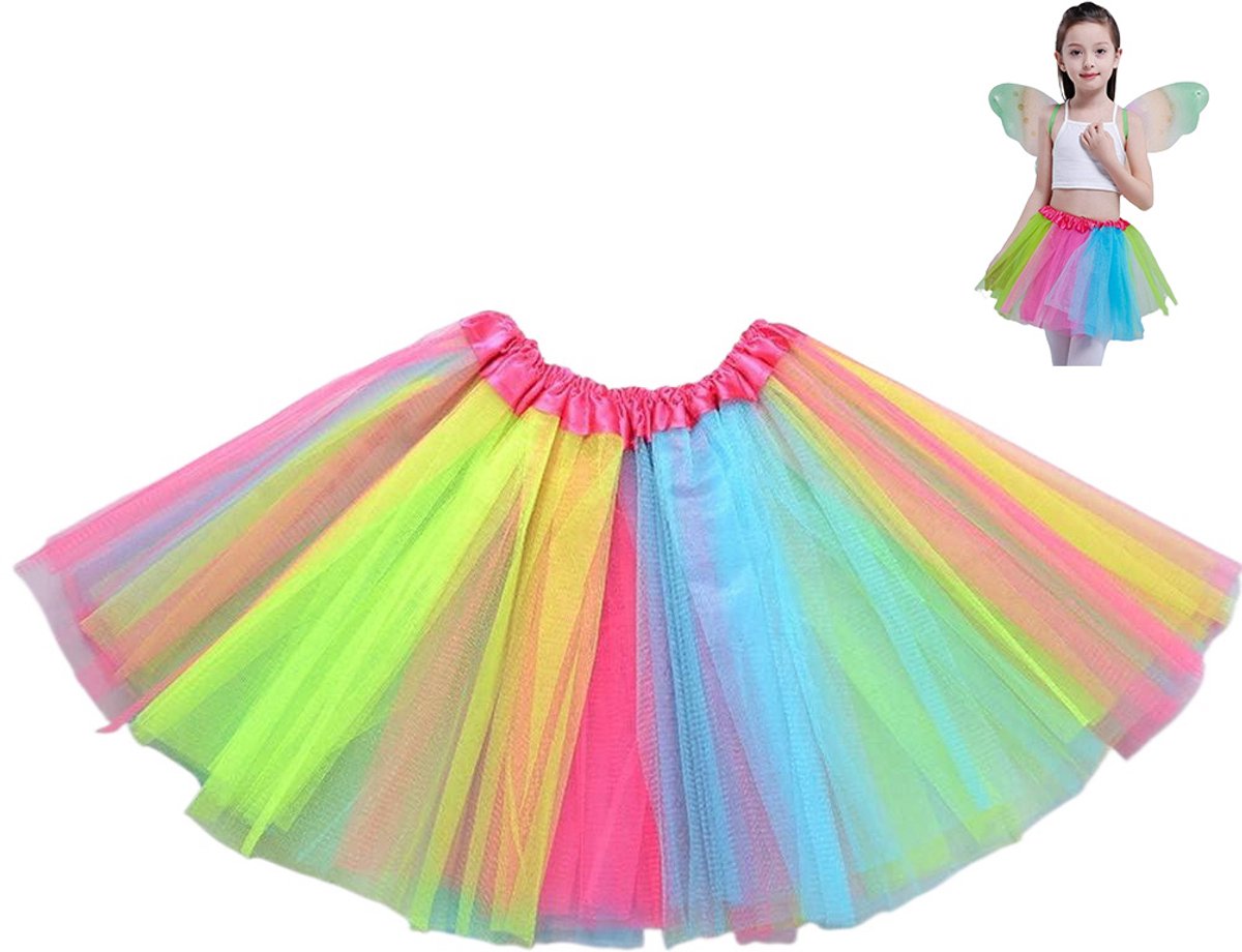 Skirt - Princess Dress - Rainbow Tutu - Colored Tulle Skirt - Rainbow Tutu Skirt - Princess Fancy Dress - Carnival Costumes - Fancy Dress - Girl - for Carnival /Party /Holiday /Halloween /Christmas Gifts