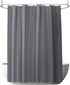 Anti-Mold Shower Curtain - Solid Color - Waterproof - Peva - Shower Curtain 180x200 Cm - Washable - Shower Curtain - Dark Grey - With 12 Shower Curtain Hooks