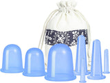 Cellulite Cups - Cupping For Cellulite - Premium Quality Cupping Set (7-Piece) - Cupping Cups - Full Body - Cupping Cups Massage - For Face, Arms And Legs - Blue - Vacuum Silicone Cupping Set - Anti-Orange Peel - Anti-Cellulite Massage