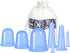 Cellulite Cups - Cupping For Cellulite - Premium Quality Cupping Set (7-Piece) - Cupping Cups - Full Body - Cupping Cups Massage - For Face, Arms And Legs - Blue - Vacuum Silicone Cupping Set - Anti-Orange Peel - Anti-Cellulite Massage