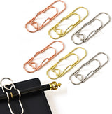 Paperclips - 6 Pieces - Paper Clips - Paper clamp - Designer Clips Pencil Holders - Pencil Holder - Heart Paperclip - Closure Clip - 3 Colors - School - Home - Chic
