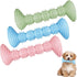 Dog Toys - 3 Pieces - Dog Chew Toys - Dental Care - Teeth Cleaning - Rubber Pet Chew Toys - For Medium and Large Dogs - Blue+Green+Pink