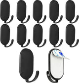 10 Self-Adhesive Hanging Hooks - Stainless Steel - Towel Hooks - Thicker - Wall Hooks - Stick-on Hooks - Towel Hooks - Multifunctional Hook - Clothes Hook - Traceless - Kitchen / Bathroom - Suitable for Various Wall Surfaces