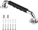 Wall Bracket - Extra Grip - Handle/Wall Grab Bar for Bathroom/Shower/Toilet - 30cm - Toilet Grab Bar - Bath Grab Bar - Shower Grab Bar - Non-Slip Grab Bar - Bathroom - Kitchen - Stairs - Kitchen Cabinet Handle - Furniture Hardware - Mounting Hardware Incl