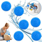 Dryer Balls - Set of 6 - Reusable - Clothes Dryer Balls - Dryer Balls - Laundry Balls - Dryerballs - Sustainable Laundry Drying - Energy Saving - Faster Drying - Anti-Crease - Laundry - Washing Machine - Blue