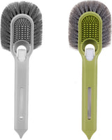 Shoe Cleaning Brush - Shoe Brush - Set of 2 Multifunctional Liquid Shoe Brushes - Refillable - Cleaning - Brush - Brush for Shoes - Shoe Care - Soft with Liquid Box