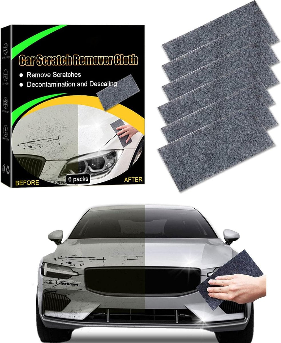 6 Pieces - Car Paint Scratch Remover Scratch Repair Cloth - Microfiber Cloths Professional - Nano Sparkle Cloth - Nano Scratch Cloth Clean Tool Repair Polishing Cloth - Car Scratch Repair Cloth Nano Magic Cloth - For cars