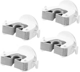 Broom Holder - 4 pieces - Self-adhesive - Broom Holder - ABS - Broom Hanging System - Broom Holder - Garden Tools - Tool Holder - White - Strong adhesion - No Drilling Required