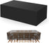 Garden Furniture Cover - 180*150*80cm - Table Cover Garden Furniture Cover - Waterproof & Dustproof - UV Resistant - Weatherproof - 210D Oxford - Tear Resistant - Garden Table Covers - Cover For Garden - Protective Cover For Garden Furniture - Sturdy & Du