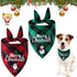 Christmas Dog Bandana - Neck Scarf For Your Pet Bandana Dog Dog Cat - Triangular Cloth - For Small, Medium And Large Puppies - Adjustable Bandana - Red/Green