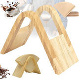 Wooden Coffee Filter Holder - Filter Coffee - Coffee Filter Holder - Filter Bag Holder - Suitable for All Filters - Espresso - Barista - Coffee Making - Barista Essentials - Enjoy Delicious Coffee - For Home, Office, Cafe, Hotel, etc.