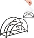 Napkin Holder - Napkin Holder - Vertical Napkin Holder - Metal - 17x5.5x9.5cm - Prevents Getting Wet - Half Circle - Napkin Accessories - Home Decor - Glossy Black - Suitable For Coffee Shops, Living Rooms, Hotels, Restaurants - Durable
